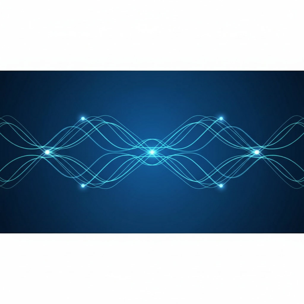 abstract digital network connection blue background minimalist