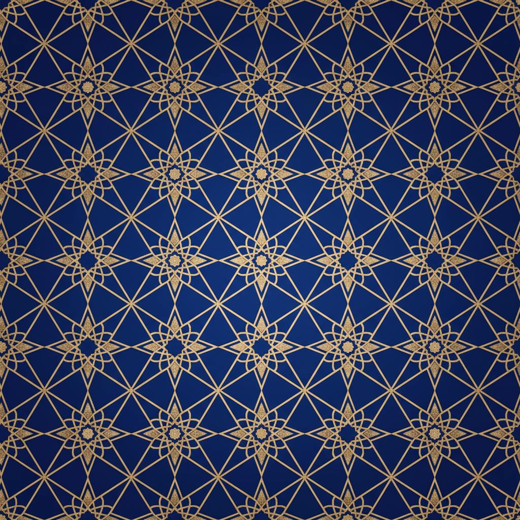 Traditional islamic gold geometric pattern background, elegant and seamless