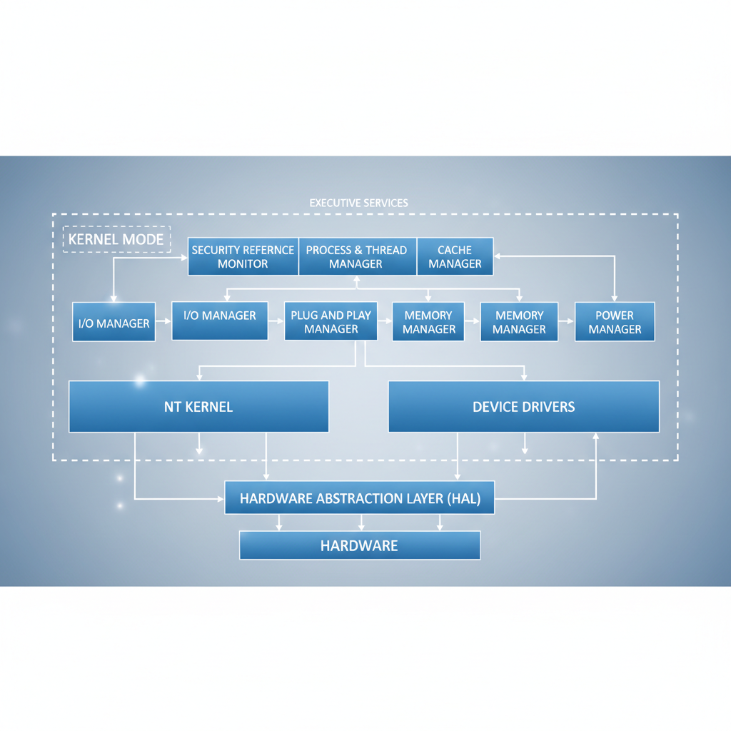 Diagram of Windows Operating System Architecture Hardware Abstraction Layer Kernel Mode