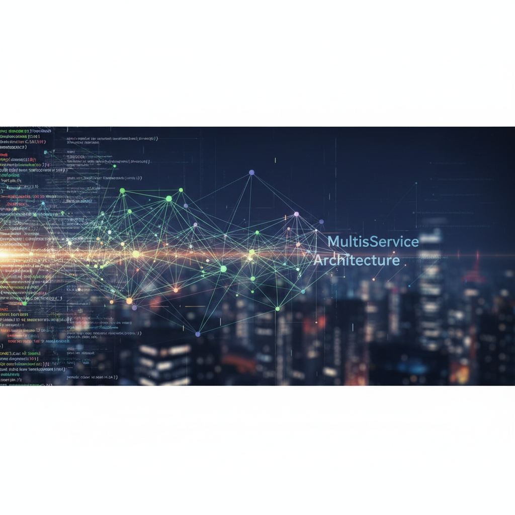 web development multiservice architecture code snippets background