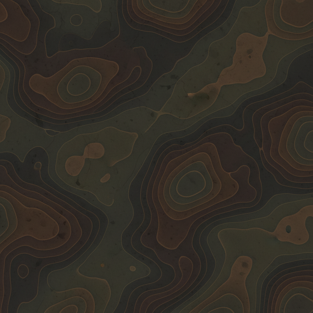 Texture of a topographical map, dark earthy colors, contour lines, abstract