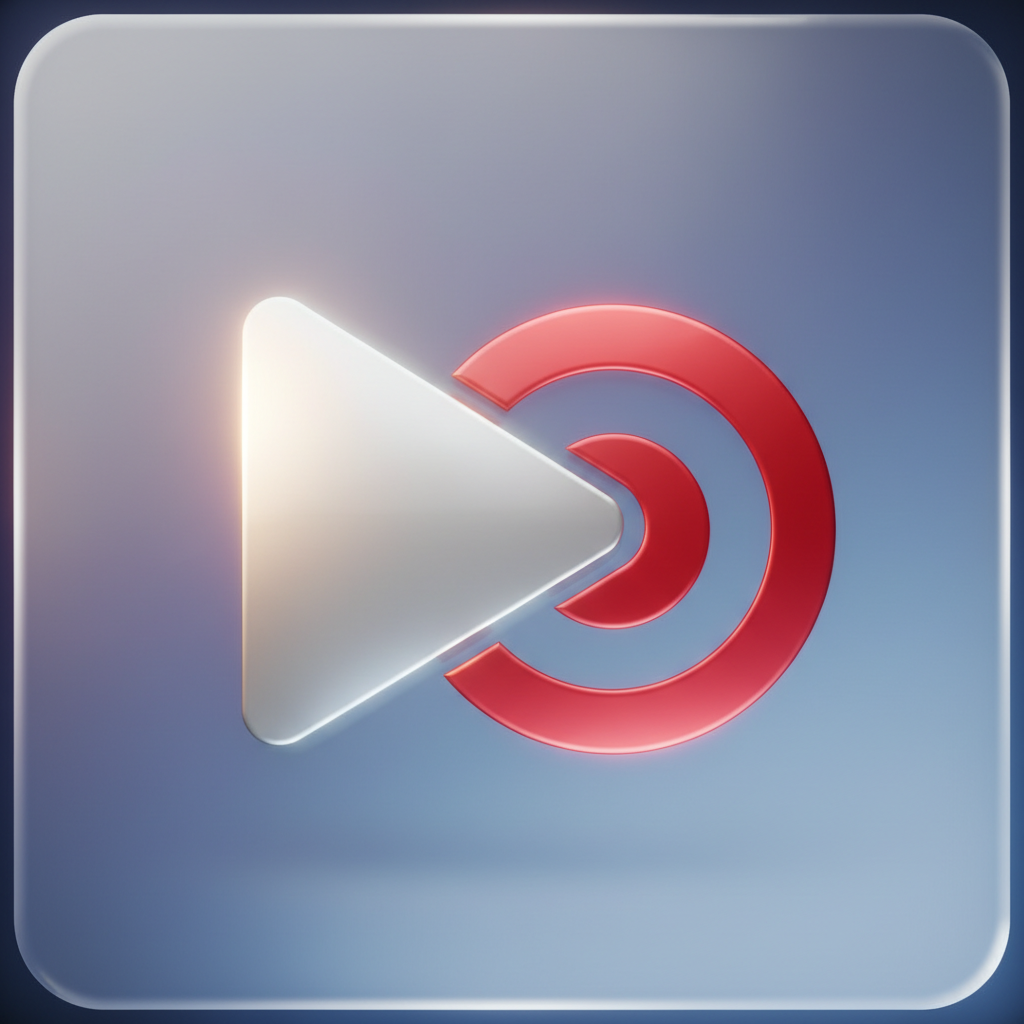 Icon representing video recording or play button