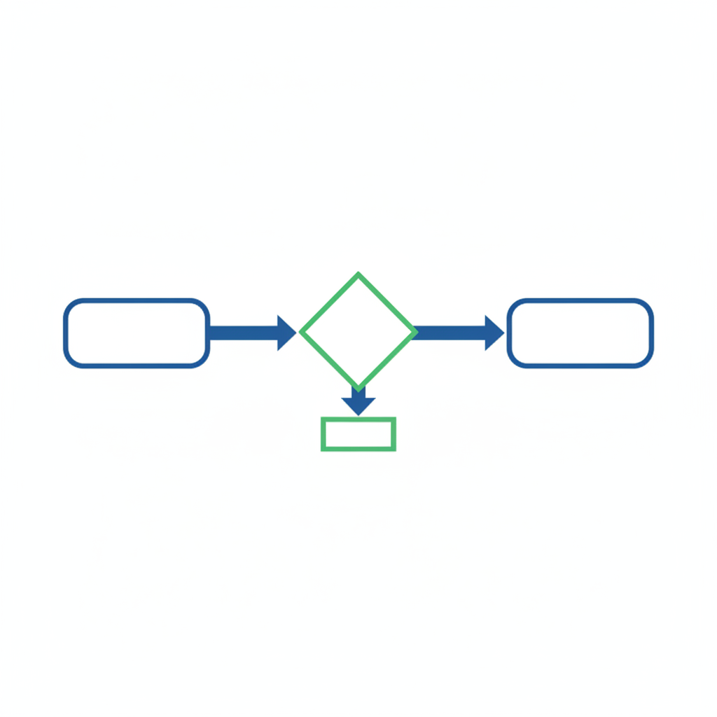 A conceptual medical illustration of a clinical pathway or flowchart, showing steps from Assessment to Hypothesis to Diagnosis, clean vector style on white background.