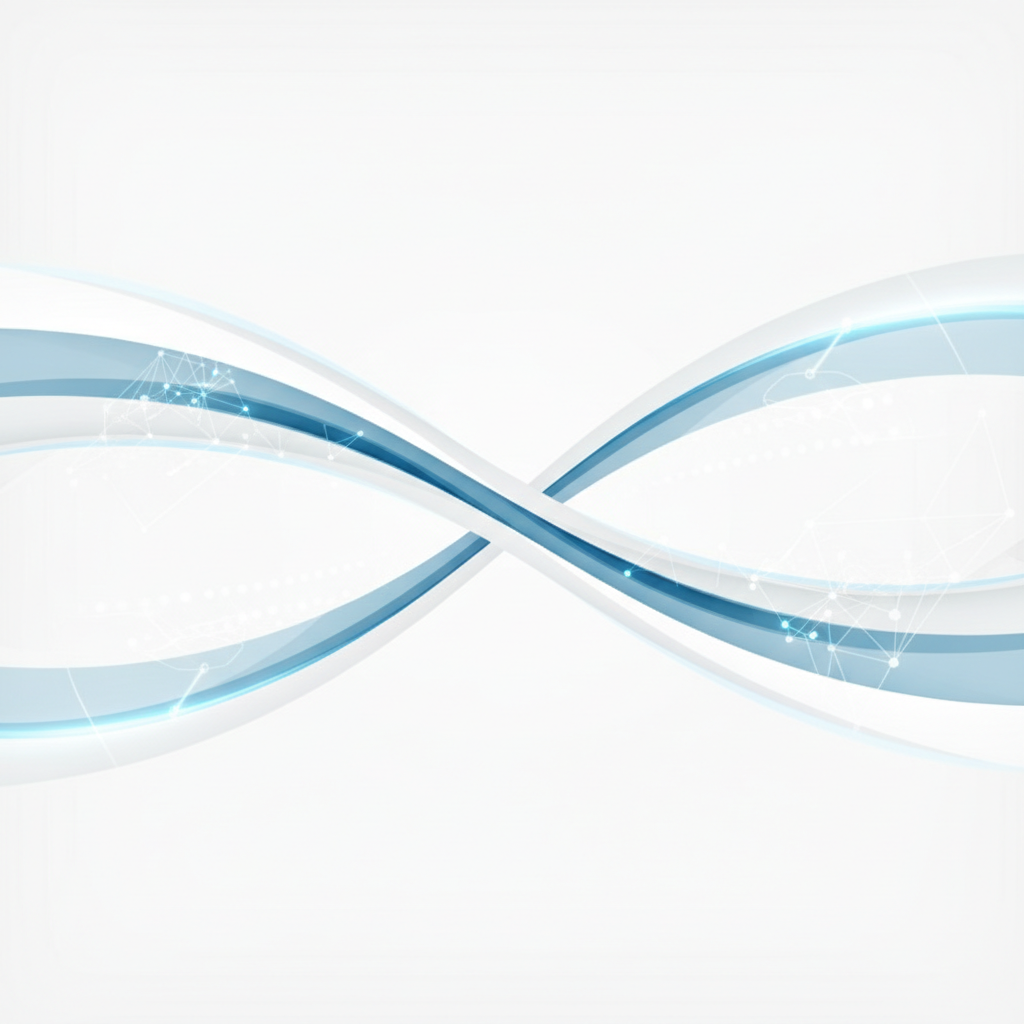 clean modern aerospace engineering abstract background, white and light blue curves, high tech, minimal corporate style
