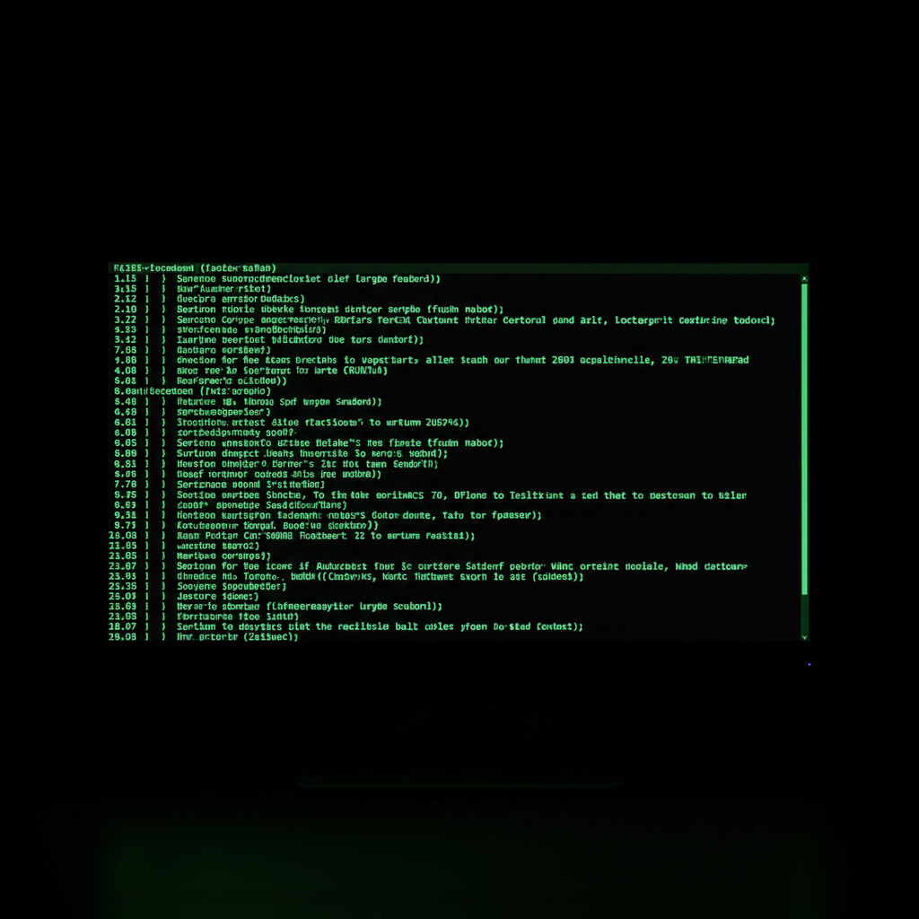 A computer monitor showing a black command line interface with green text. Text reads '1. Issue Book', '2. Return Book', 'Enter Choice: 1', 'Success: Book [Java Programming] issued'. Clean, sharp focus.