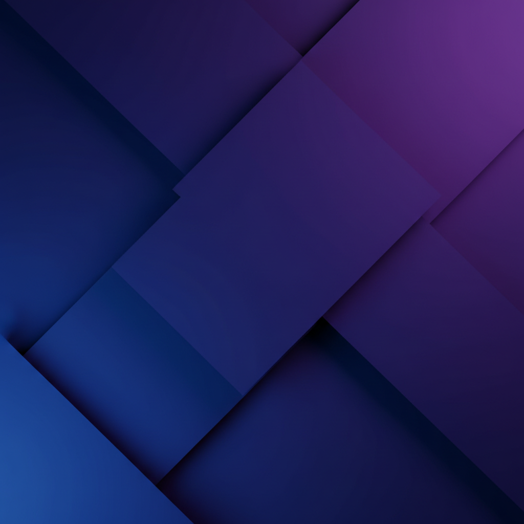 abstract modern sleek corporate background, deep gradient blues and purples, bold geometric shapes, cinematic lighting, 8k resolution, minimalist style