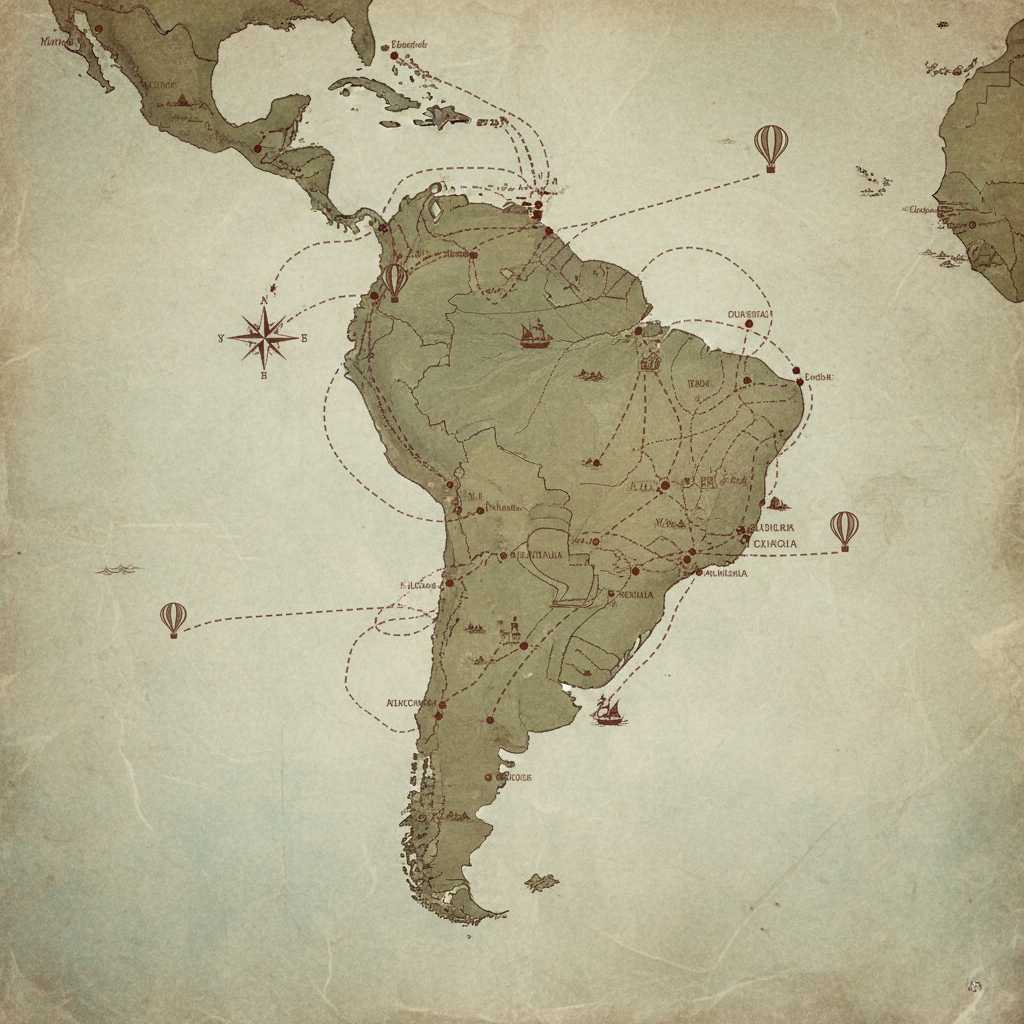 מפת דרום אמריקה