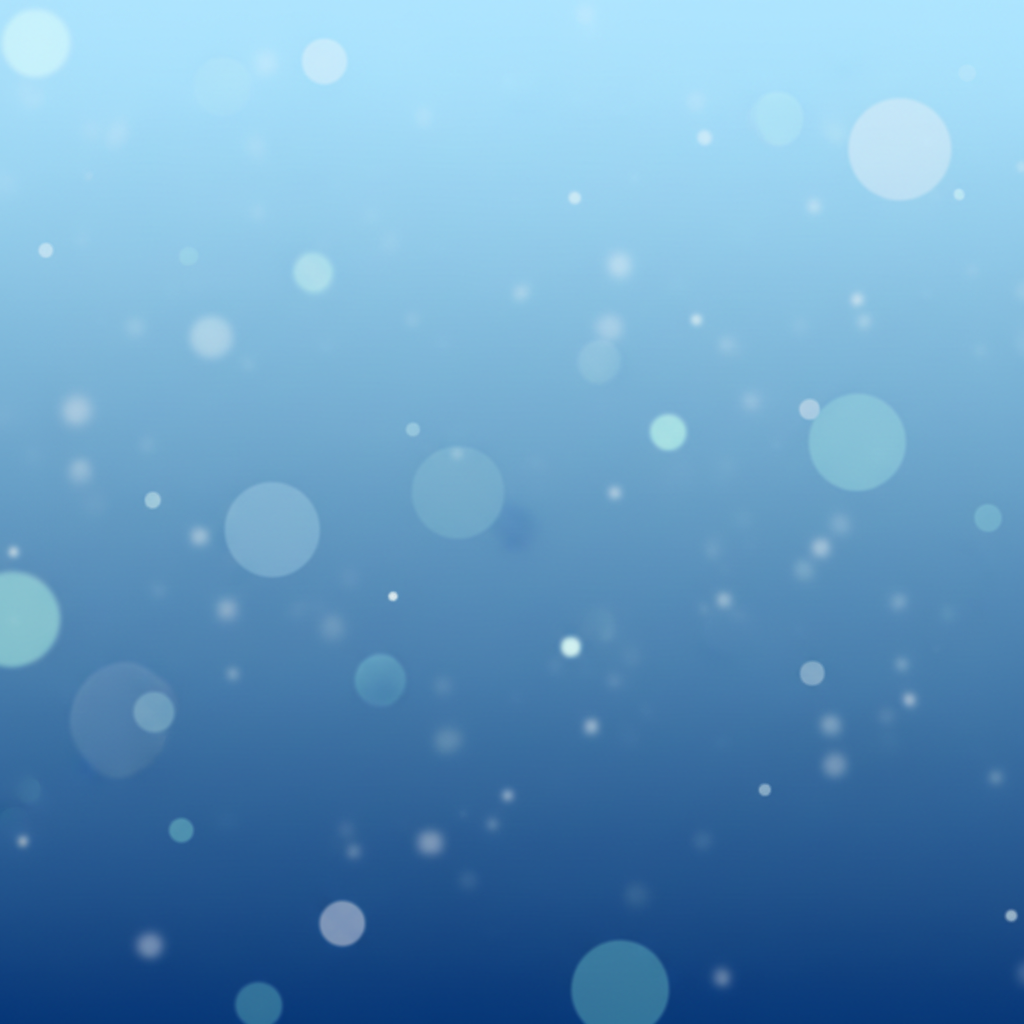 Soft abstract blue gradient background with subtle bokeh light effects, clean and professional