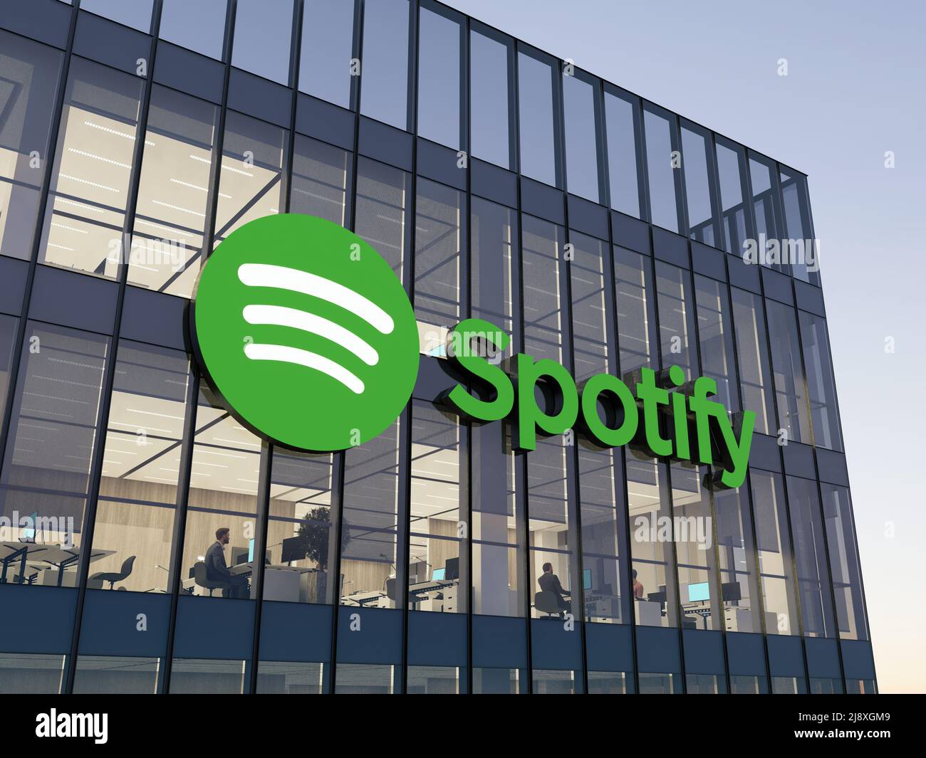 Spotify Volvo Ericsson office buildings headquarters montage
