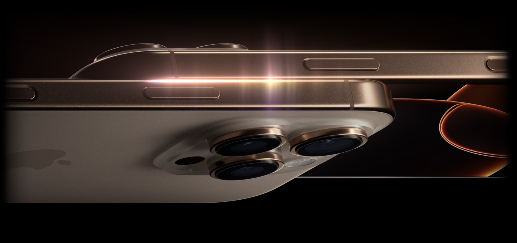 iPhone 16 Pro titanium frame macro details side profile