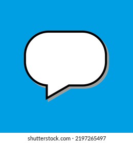 conversation speech bubbles icon blue