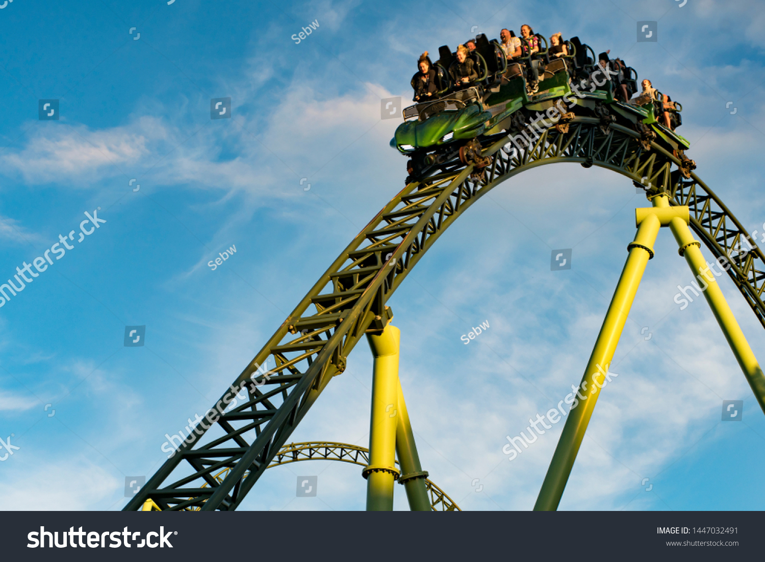 Liseberg amusement park Gothenburg roller coaster summer happy people