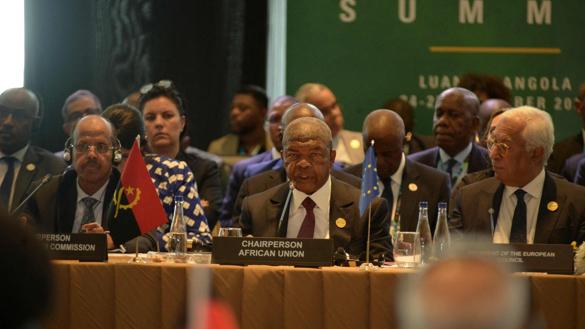 EU delegation meeting with African leaders, signing trade agreements, professional photography