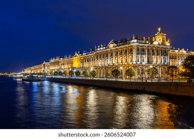 Saint Petersburg Russia cityscape winter palace river