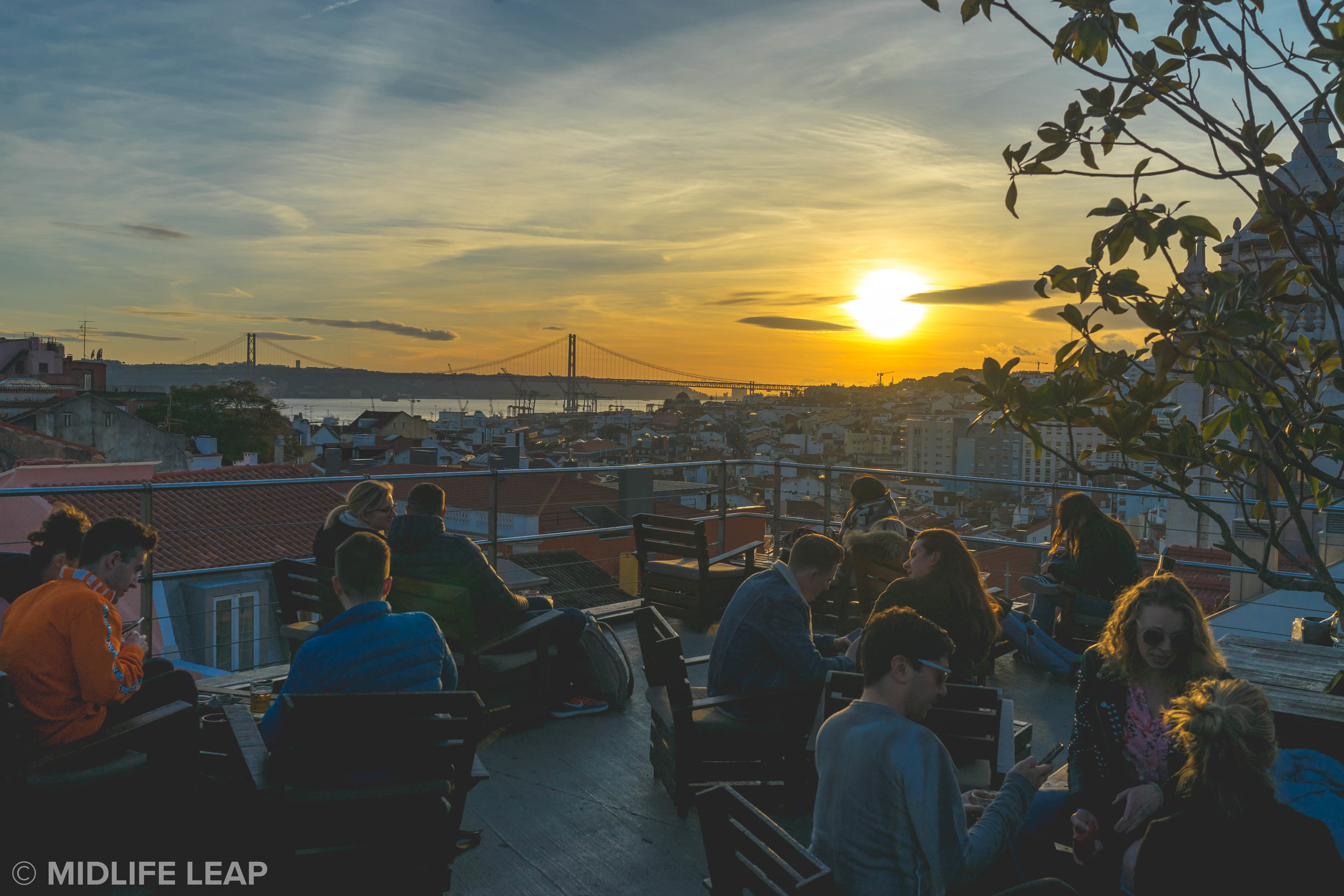 Park Rooftop Lisbon sunset view