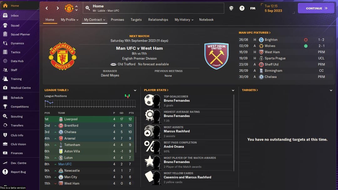United Managers football app logo or interface screenshot